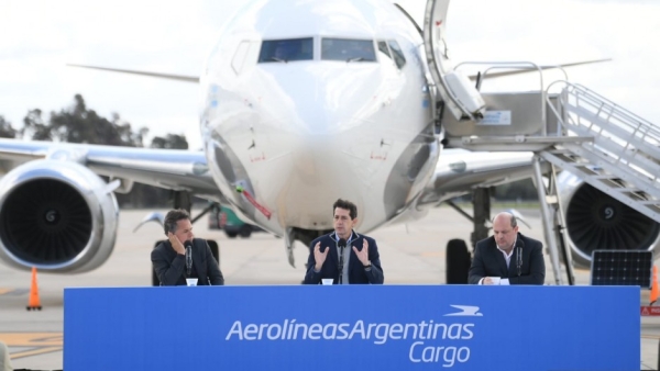 Aerolíneas Argentinas presentó su primer avión exclusivo para carga