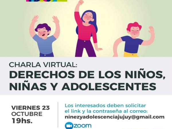 Charla virtual sobre derechos de niños y niñas