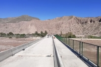 Vialidad, en últimos detalles del nuevo puente sobre el Río Grande