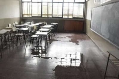 Evaluaron daños en edificios escolares tras la última tormenta