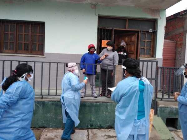 Realizan rastrillaje sanitario en localidades jujeñas