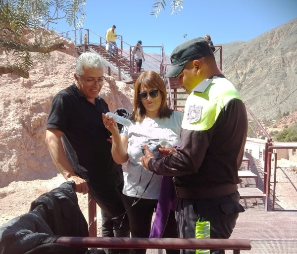 Seguridad presente en la Quebrada para cuidar al turista