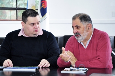 El Intendente Jorge recibió al director de Asuntos Internacionales del municipio de Campo Grande