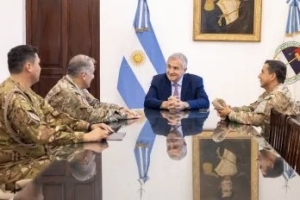 El mandatario provincial se reuni&oacute; con el nuevo Jefe de la V Brigada de Monta&ntilde;a del Ej&eacute;rcito