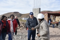 Morales recorri&oacute; obras de la "Escuela Primaria N&deg;462" de Lip&aacute;n de Moren