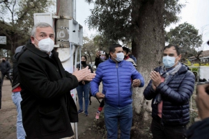 Morales inaugur&oacute; obras en Barro Negro