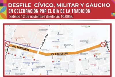 Modificaciones en el tr&aacute;nsito por desfile &ldquo;D&iacute;a de la Tradici&oacute;n&rdquo; en Alto Comedero