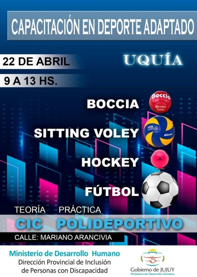 Capacitaci&oacute;n en Deporte Adaptado en la Quebrada
