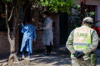 Operativo sanitario en Coronel Arias