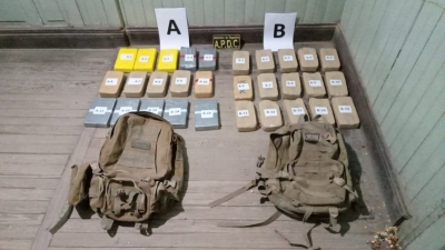 Secuestraron 31 kilogramos de clorhidrato de coca&iacute;na