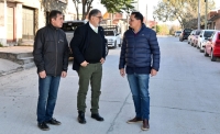 Aporte empresarial.Municipio habilit&oacute; dos cuadras pavimentadas en el barrio General Arias
