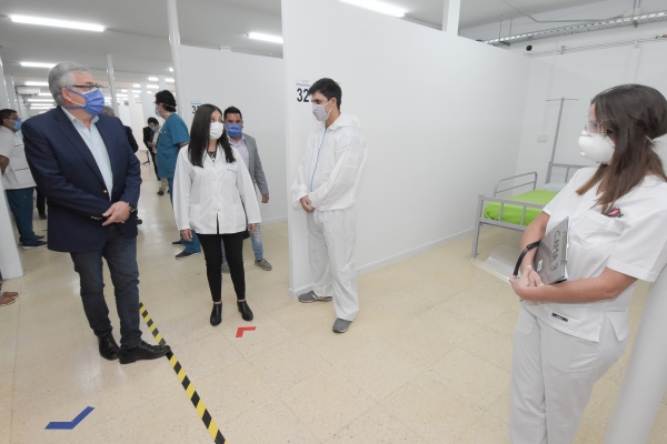 Habilitan 50 nuervas camas Covid en Centro de Especialidades de Capital