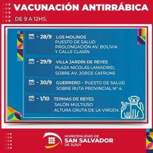 Continua la vacunaci&oacute;n atirr&aacute;bica