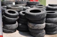 Se recolectaron 9 toneladas de neumáticos en el distrito centro