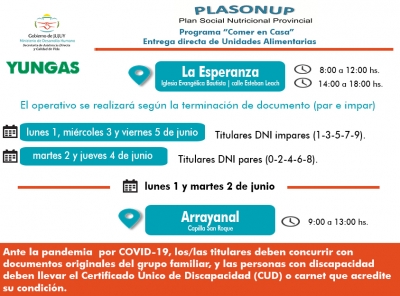 Continua la entrega de unidades alimentarias