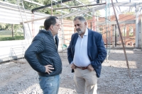 El intendente Jorge visit&oacute; la obra de la Escuela Municipal de Boxeo
