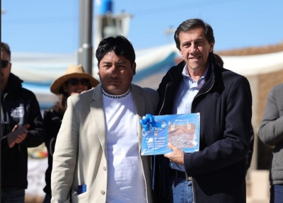 Sadir destac&oacute; el progreso de la comunidad de Olaroz Chico
