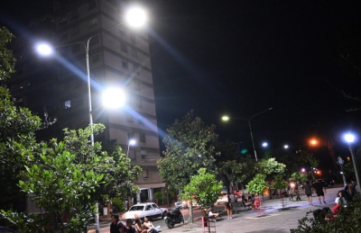 Nueva iluminaci&oacute;n y mejoras en la plaza Belgrano