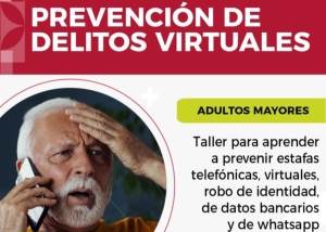 Taller gratuito sobre prevención de delitos virtuales para adultos