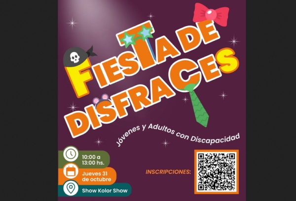 Fiesta de disfraces para j&oacute;venes y adultos con discapacidad