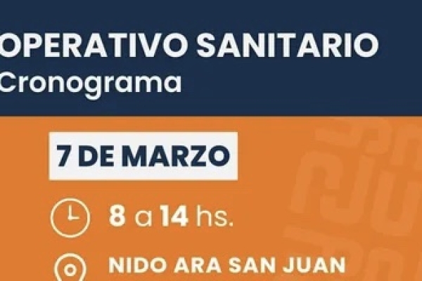 El ISJ estar&aacute; en el operativo sanitario de "puerta a puerta" en el NIDO Ara San Juan del barrio Alto Comedero