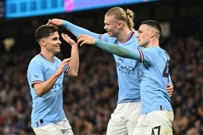 Julian Alvarez: dos goles y una asistencia en el City antes de viajar a la Argentina