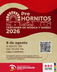 Pre Hornitos 2026: el Municipio invita a participar del Certamen Folkl&oacute;rico de M&uacute;sica y Danza