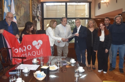 Bernis recibi&oacute; a integrantes del programa Sonqo Calchaqu&iacute;