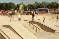 Con pista de skate incluida, inauguraron las obras del Parque Urbano en Alto Comedero