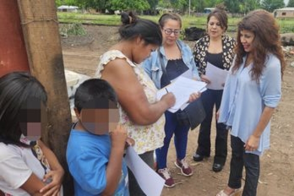 Asistencia a familias de Yuto afectadas por el temporal