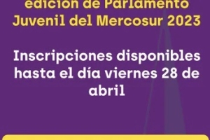 Convocatoria a la 14&deg; edici&oacute;n de Parlamento Juvenil del Mercosur 2023