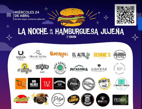 Se viene la noche de la hamburguesa juje&ntilde;a