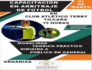 Capacitaci&oacute;n en "Arbitraje de Futbol" en Tilcara