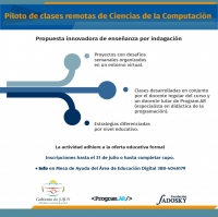 Invitan a docentes a plan piloto de clases remotas
