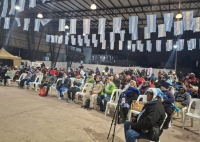 Muni Fan Fest. Vecinos de A. Comedero alentaron a la Selecci&oacute;n
