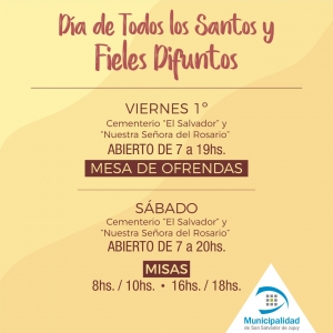 OFICIOS RELIGIOSOS EN LOS CEMENTERIOS MUNICIPALES