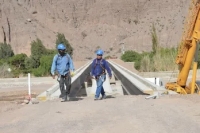 Obras para nuevo puente sobre el R&iacute;o Grande en Purmamarca
