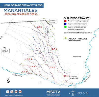 NUEVA INSPECCI&Oacute;N A LA MEGA OBRA DE MANANTIALES, QUE AVANZA A RITMO ADECUADO