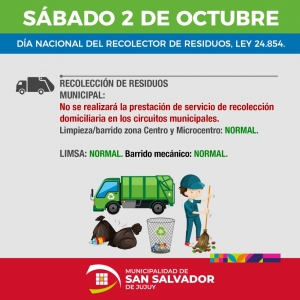 D&iacute;a Nacional del Recolector de Residuos