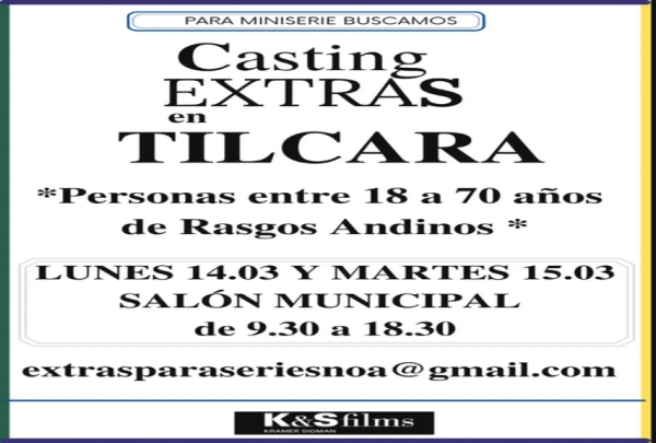 Casting para extras de una importante serie