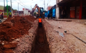 Recambio de redes de agua y cloaca en Perico