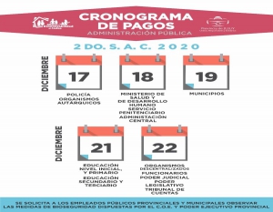 El 17 comienza el pago del aguinaldo a empleados p&uacute;blicos
