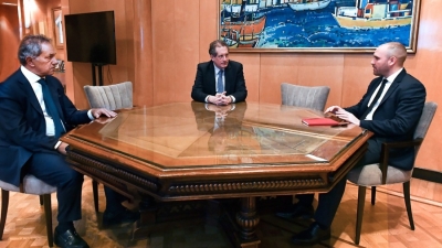 Guzm&aacute;n y Pesce recibieron a Scioli, que asumir&aacute; al frente de Desarrollo Productivo