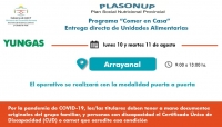 Lunes y martes entregan Unidades alimentaria en Arrayanal