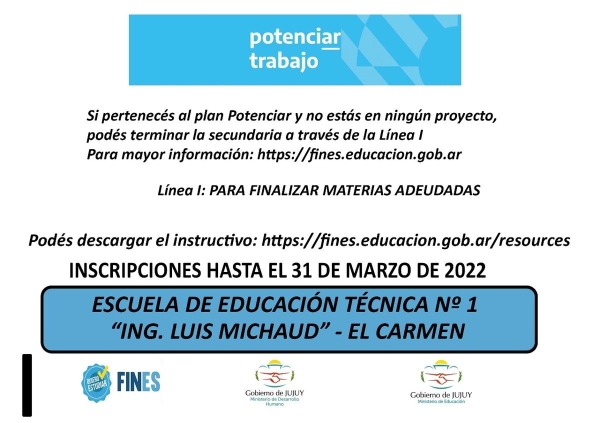 Terminalidad Educativa en el Plan Potenciar&nbsp;