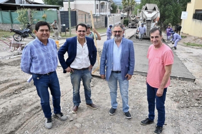 Se concreta la pavimentaci&oacute;n de calle Atilio Palla en Los Perales