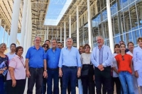 Gerardo Morales constat&oacute; el importante avance en la construcci&oacute;n del Hospital Regional de Libertador