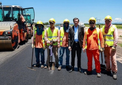 Sadir recorri&oacute; los avances de las obras en la Ruta Nacional 34