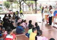 Ni&ntilde;os de las colonias participaron de taller de salud bucal