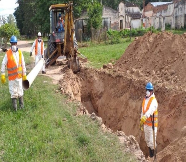 Concluyen obras de cloacas en El tala